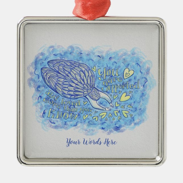 Archangel Michael Anpassningsbar Helgdag Gift Orna Julgransprydnad Metall (Framsidan)