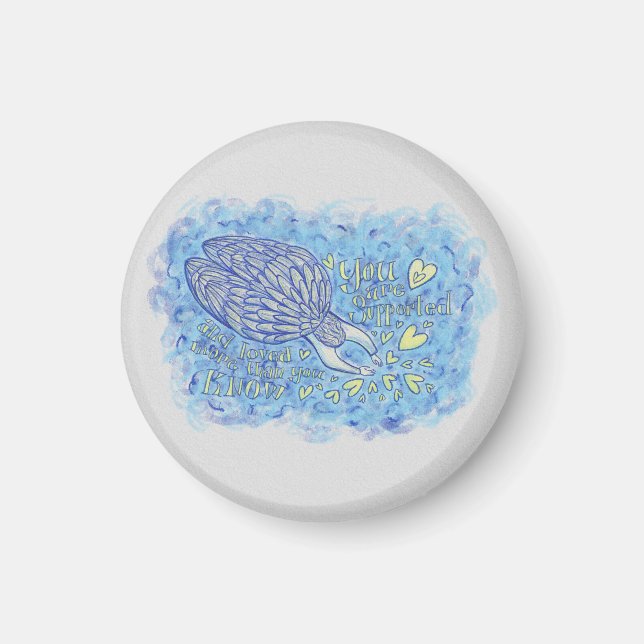 Archangel Michael Art Anpassningsbar Fridge Magnet (Framsidan)