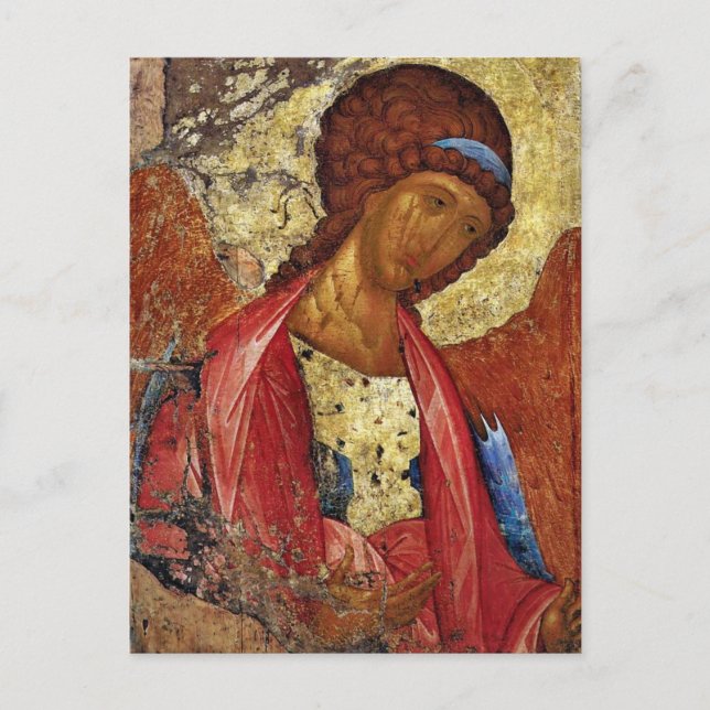 Archangel Michael av Andrei Rublev Vykort (Framsida)