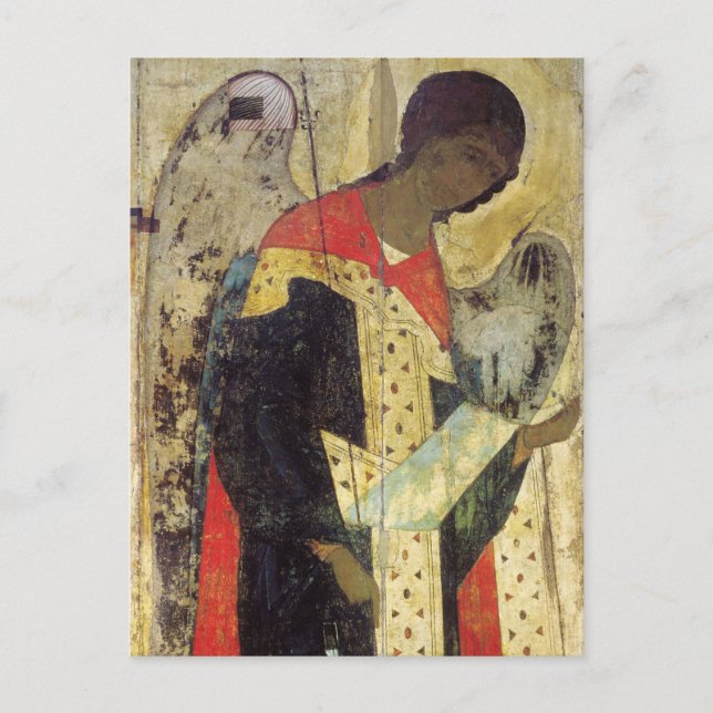 Archangel Michael av Andrei Rublev Vykort (Framsida)