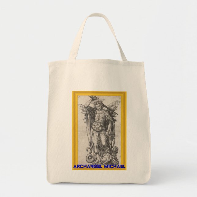 Archangel Michael bag Tygkasse (Framsidan)