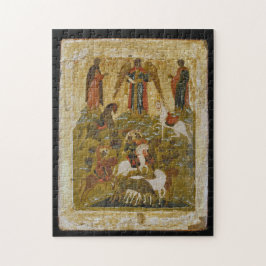 Archangel Michael Blessing the Martyred Icon Pussel