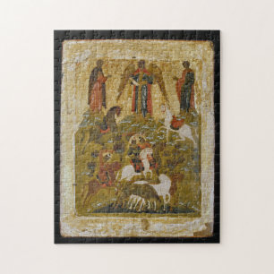 Archangel Michael Blessing the Martyred Icon Pussel