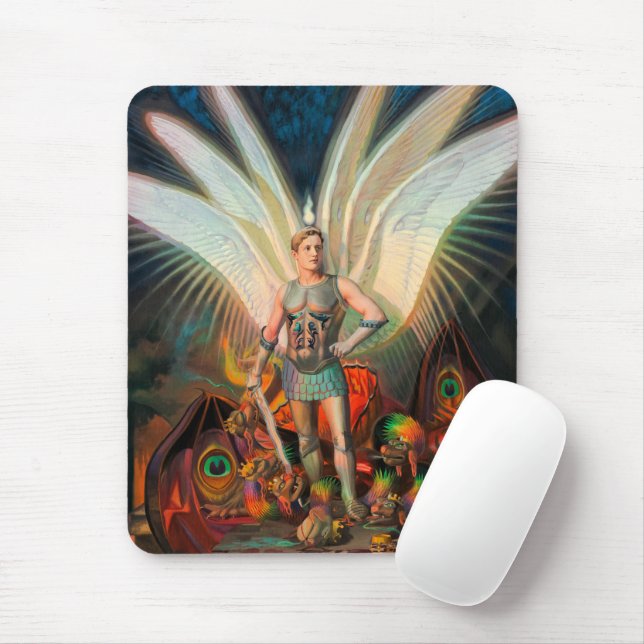 Archangel Michael Defeaterna Dragon Musmatta (Med mus)
