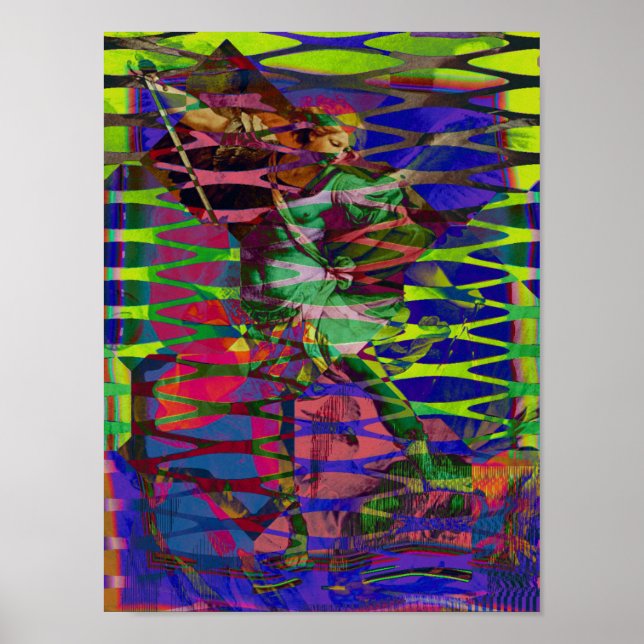 Archangel Michael Defeats Satan MSG Optik Grid Poster (Framsidan)