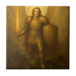 Archangel Michael - Divine Protector of Light Kakelplatta