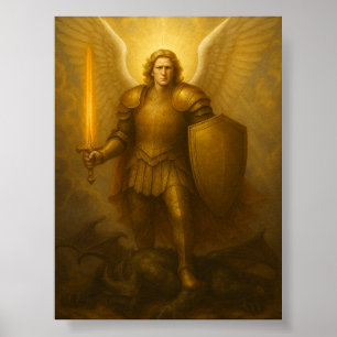 Archangel Michael - Divine Protector of Light Poster