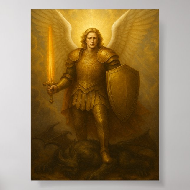 Archangel Michael - Divine Protector of Light Poster (Framsidan)