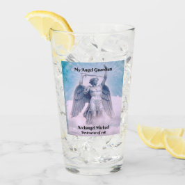 Archangel Michael God's laser öga, blått glas kopp