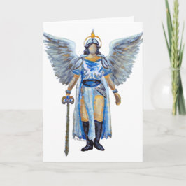 Archangel Michael Guardian Angel Protection Sword Kort