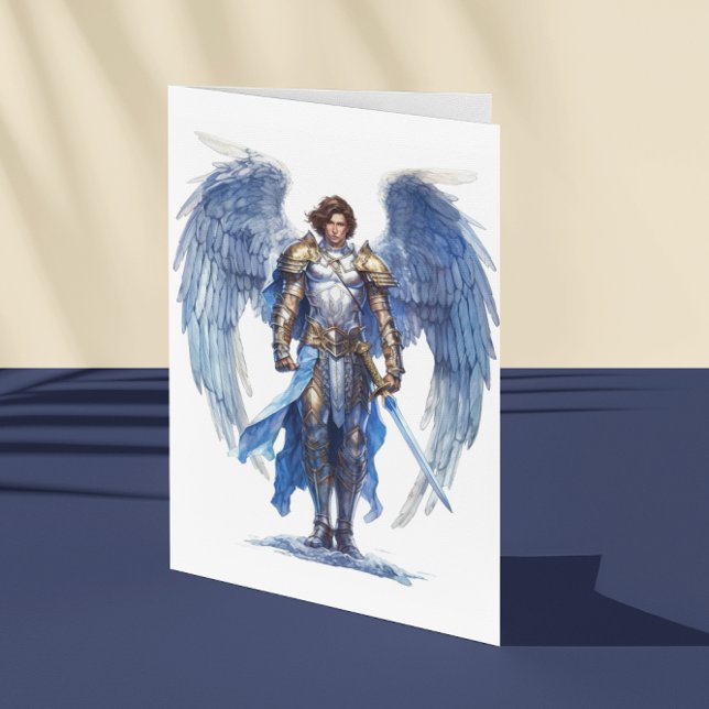 Archangel Michael Heliga Angel Protector Kort (Skapare uppladdad)