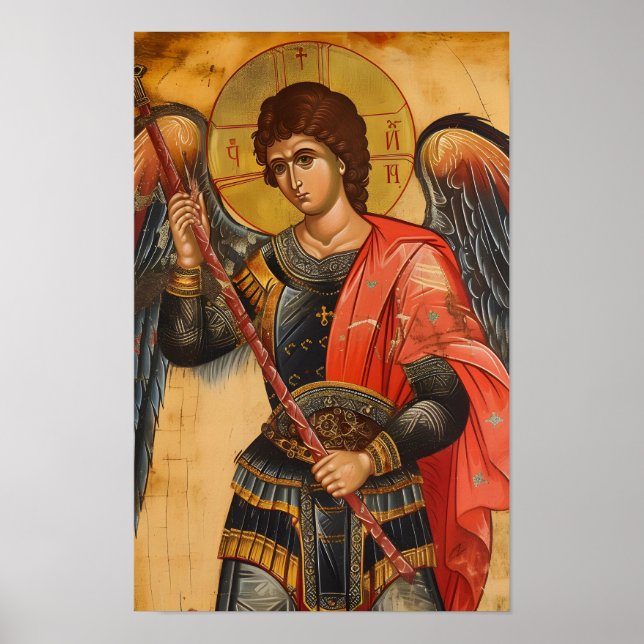 Archangel Michael Icon Poster (Framsidan)