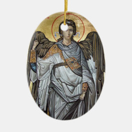 Archangel Michael Julgransprydnad Keramik
