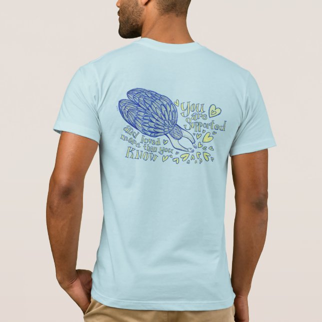 Archangel Michael Kärlek & Support Anpassningsbar  T Shirt (Baksida)