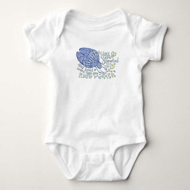 Archangel Michael Kärlek & Support Baby BodyKostym T Shirt (Framsida)