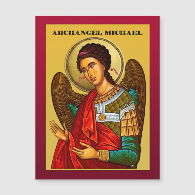 Archangel Michael Magnetisk Inbjudningskort (Framsida)