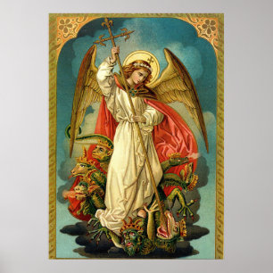 Archangel Michael Matte Poster