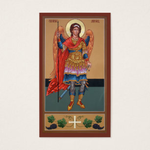 Archangel Michael Mini-Prayer Card Visitkort