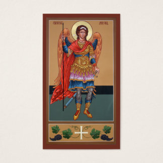 Archangel Michael Mini-Prayer Card Visitkort