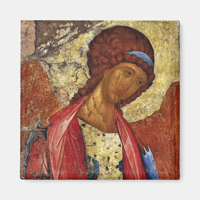 Archangel Michael Orthodox Christian Icon Magnet (Framsidan)