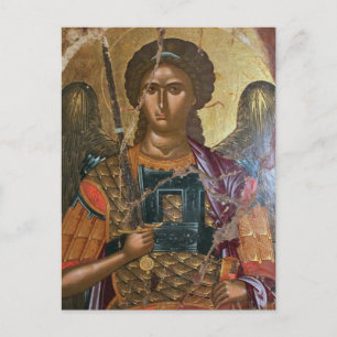 Archangel Michael Orthodox Christian Icon Vykort