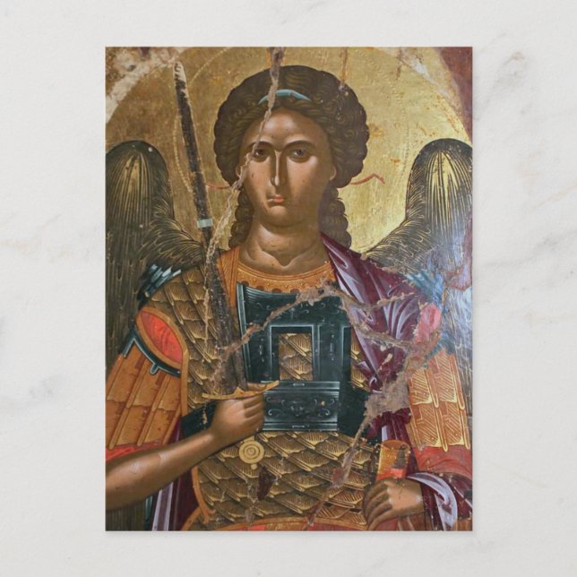 Archangel Michael Orthodox Christian Icon Vykort (Framsida)