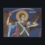 Archangel Michael Orthodox Icon Vykort<br><div class="desc">Archangel Michael Orthodox Christian Icon Postcard. Observera: De flesta ikonerna är mycket gamla. Om bilden ökas mer än vi har kan bilden bli förvrängd. Vi skriver inte ut,  tillverkar eller skickar inte ut någon av produkterna. Tack!</div>