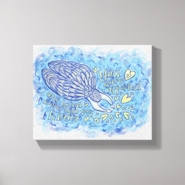 Archangel Michael Painting Wrapped Canvas Art (Framsida)