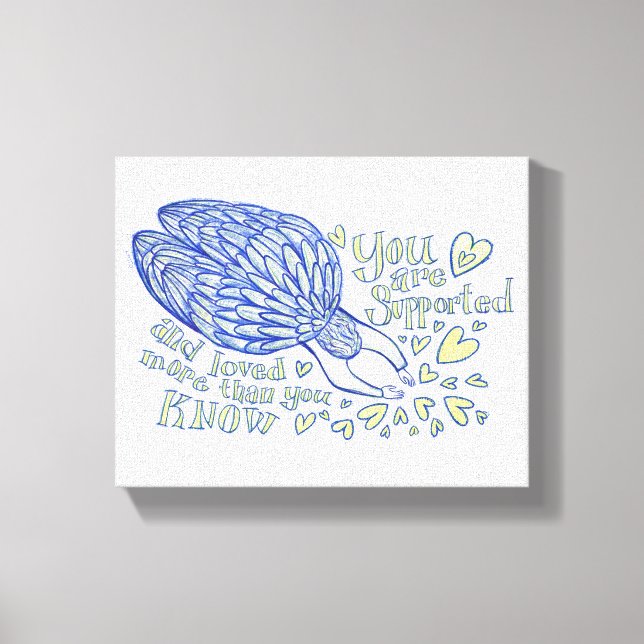 Archangel Michael Painting Wrapped Canvas Art (Framsida)