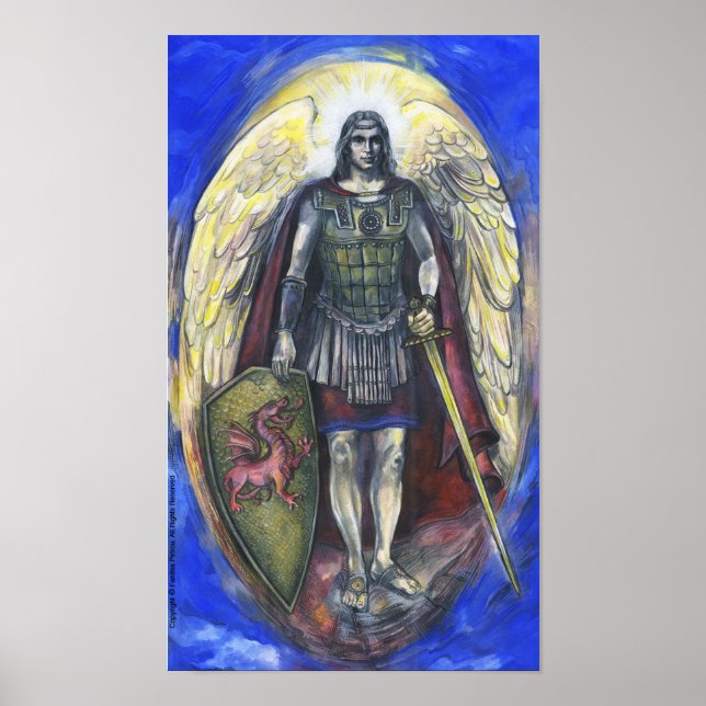 "Archangel Michael" Poster 28" x 20" (Framsidan)
