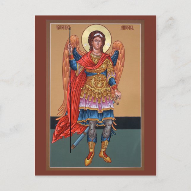 Archangel Michael Prayer Card Vykort (Framsida)