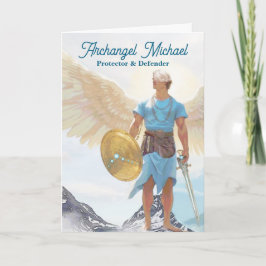 Archangel Michael Protection Strength Hälsning Kort