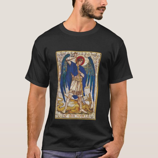 Archangel Michael Saint T Shirt (Framsida)