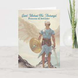 Archangel Michael - Serene Guardian Pastel Light Kort