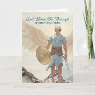 Archangel Michael - Serene Guardian Pastel Light Kort