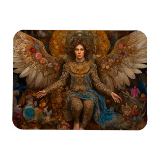 Archangel Michael sitta på en tron Magnet