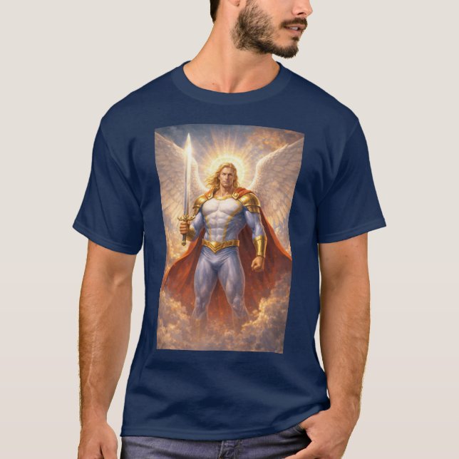 Archangel Michael T-Shirt (Framsida)