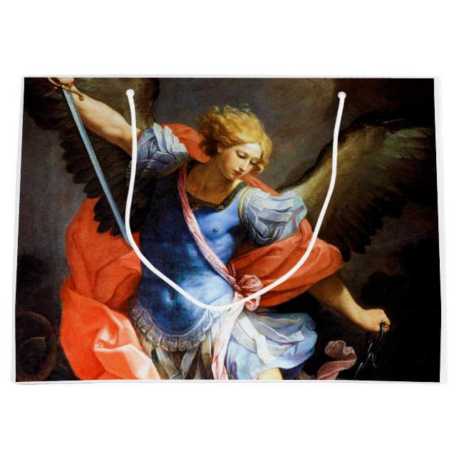 Archangel Michael tramples Satan, Guido Reni (Framsidan)