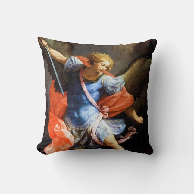 Archangel Michael tramples Satan, Guido Reni Kudde (Framsida)