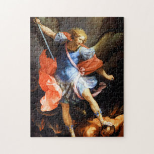 Archangel Michael tramples Satan, Guido Reni Pussel