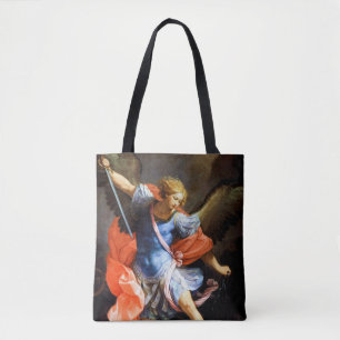 Archangel Michael tramples Satan, Guido Reni Tygkasse