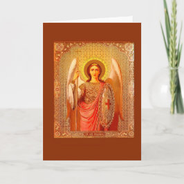 ARCHANGEL MICHAEL - VINTAGE CHRISTMAS CARD HELGKORT