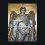 Archangel Michael Vykort<br><div class="desc">Traditionell Östra Ortodox ikon för Saint Archangel Michael målad i Byzantine Stil.</div>