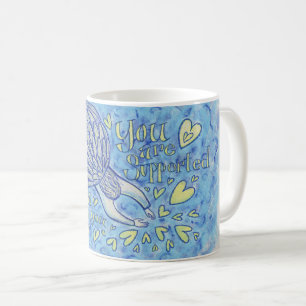 Archangel Michael's Support Art Anpassningsbar Cof Kaffemugg
