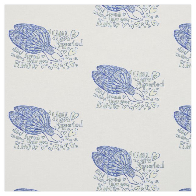 Archangel Michael's Support Art Fabric Material Tyg (Provkarta)