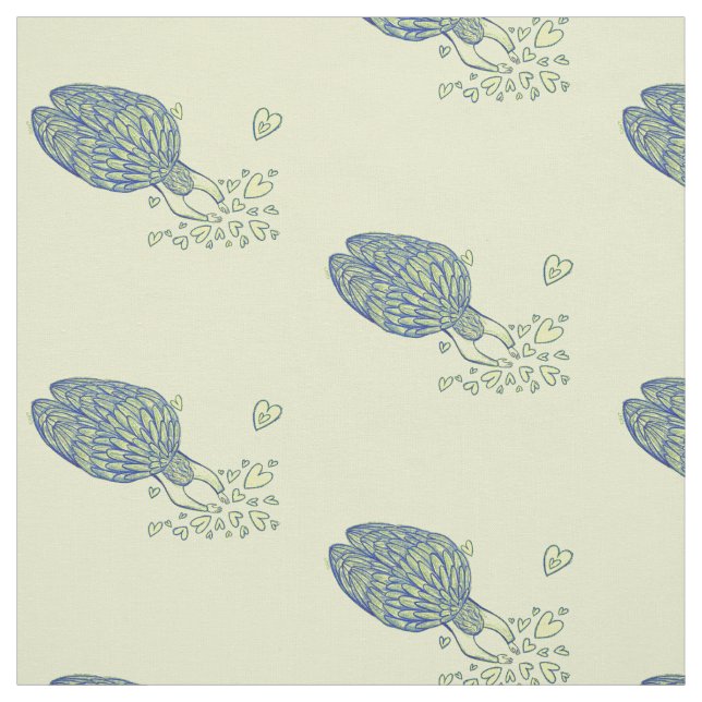 Archangel Michael's Support Art Fabric Material Tyg (Provkarta)