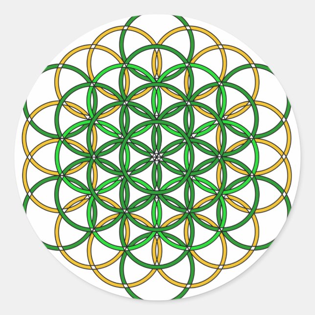 Archangel Raphael3 Runt Klistermärke (Framsida)