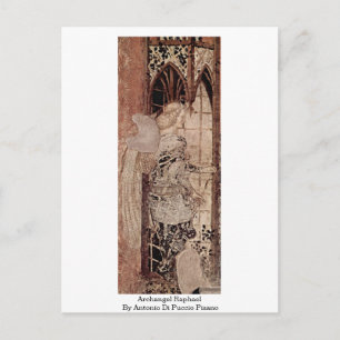 Archangel Raphael av Antonio Di Puccio Pisano Vykort