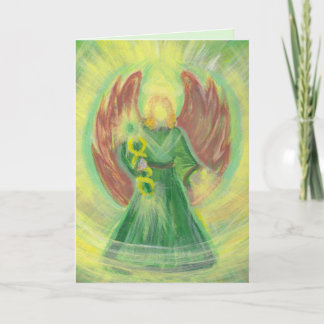 Archangel Raphael Greeting Card med meddelande