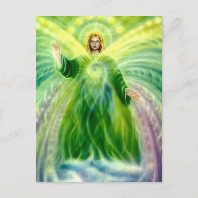 Archangel Raphael Healing Light Vykort (Framsida)